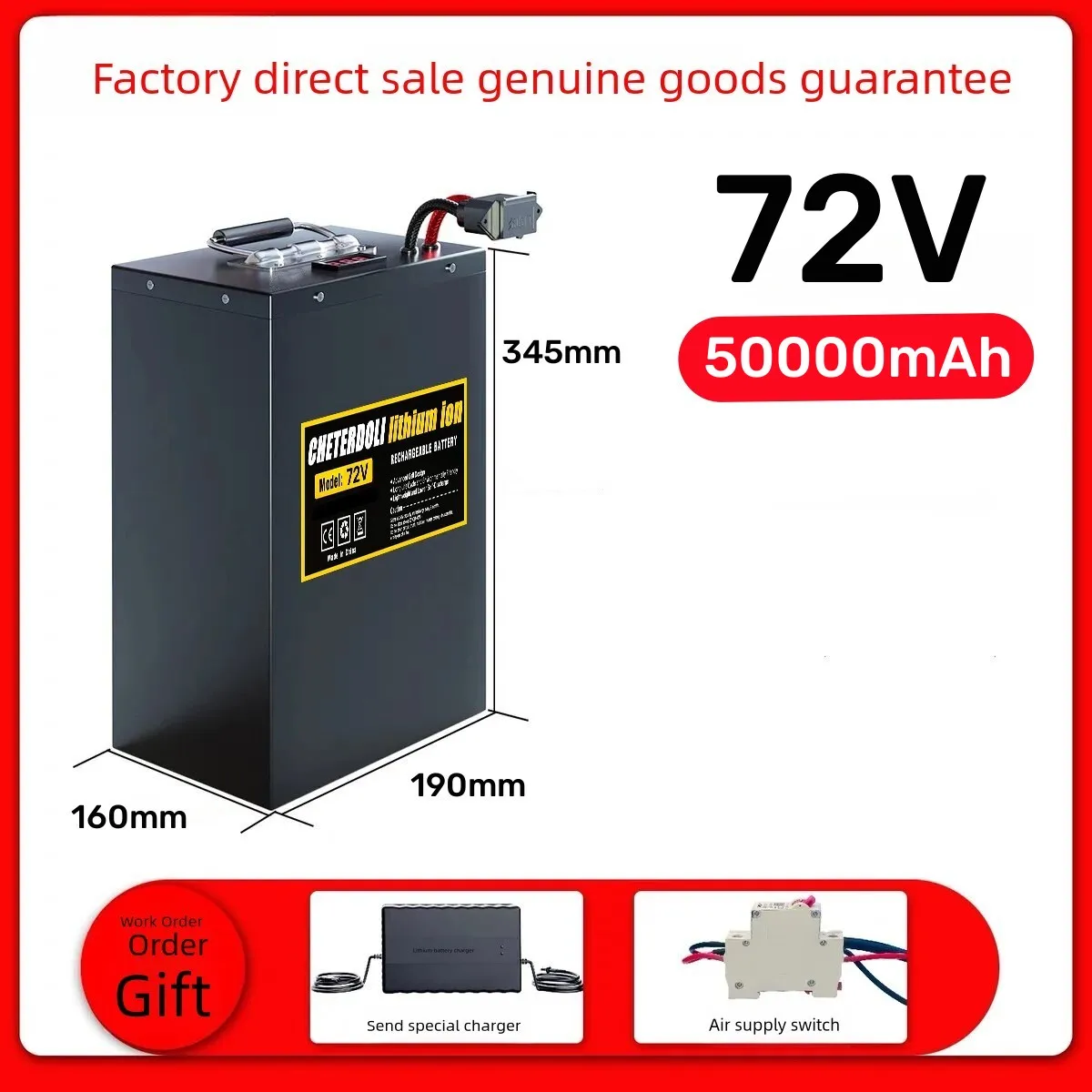 72V 30Ah Lifepo4 Battery Pack - Aleaivy 60V 72V Ebike Lithium Battery
