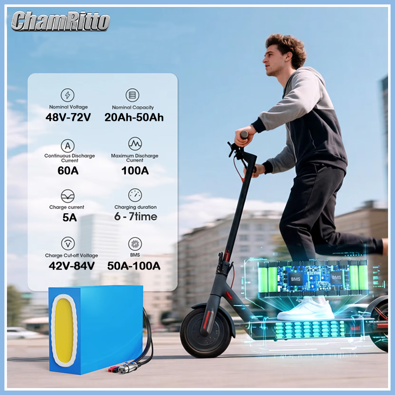 60V 30Ah 21700 Battery Pack - 48V 20ah 30ah 40ah 50ah 21700