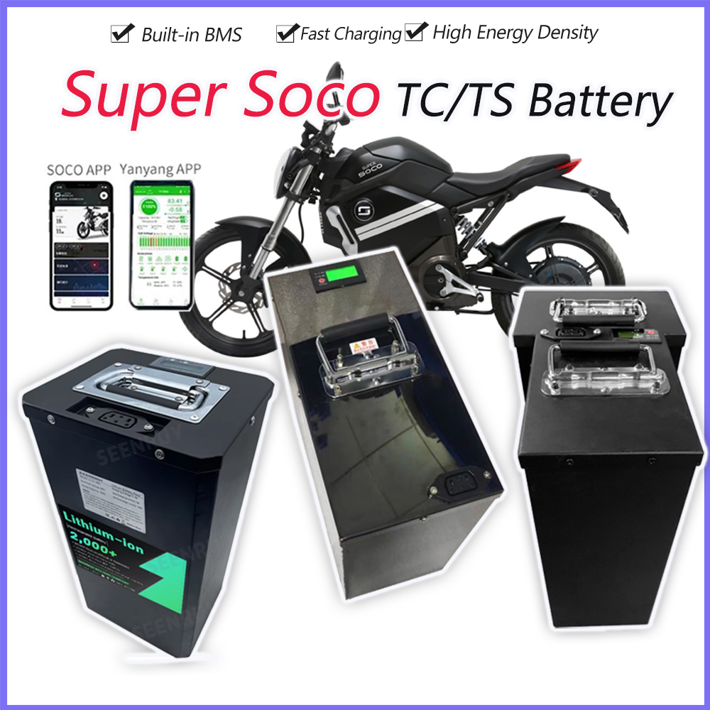 Super Soco TC TS Big Battery 6 - огляд і ціна 72V 30Ah Lifepo4 Battery Pack