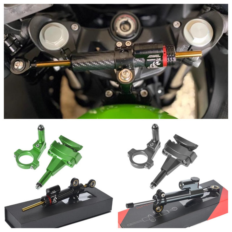 For Kawasaki 500 2024 - Motorc - огляд і ціна Steering Damper Stabilizer Kit Cnc