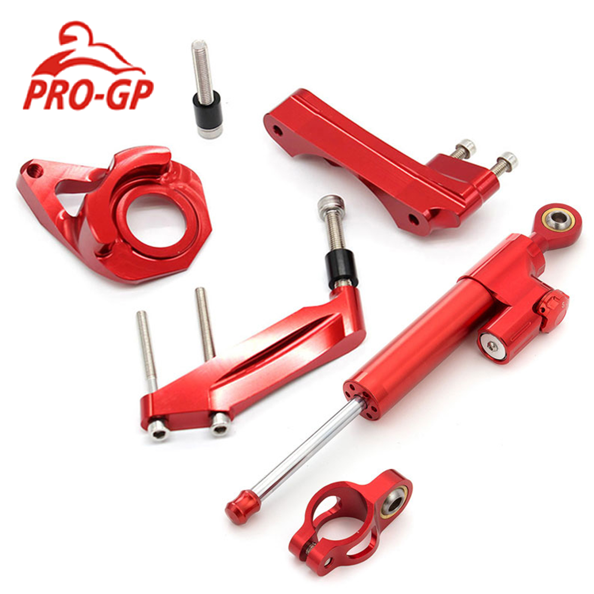 CNC Aluminum Motorcycle Steeri - огляд і ціна Steering Damper Stabilizer Kit Cnc