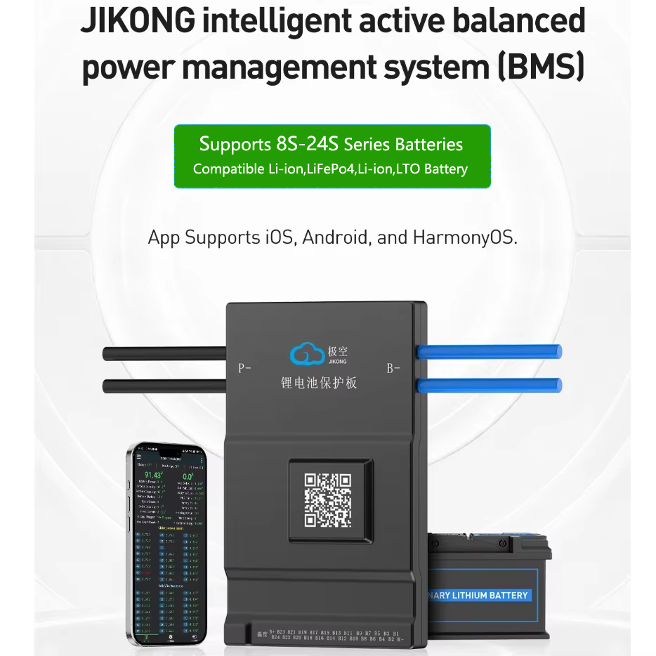 JK BMS Active Balance 150A 200 - огляд і ціна Smart Bms 20S 72V 150A Bluetooth
