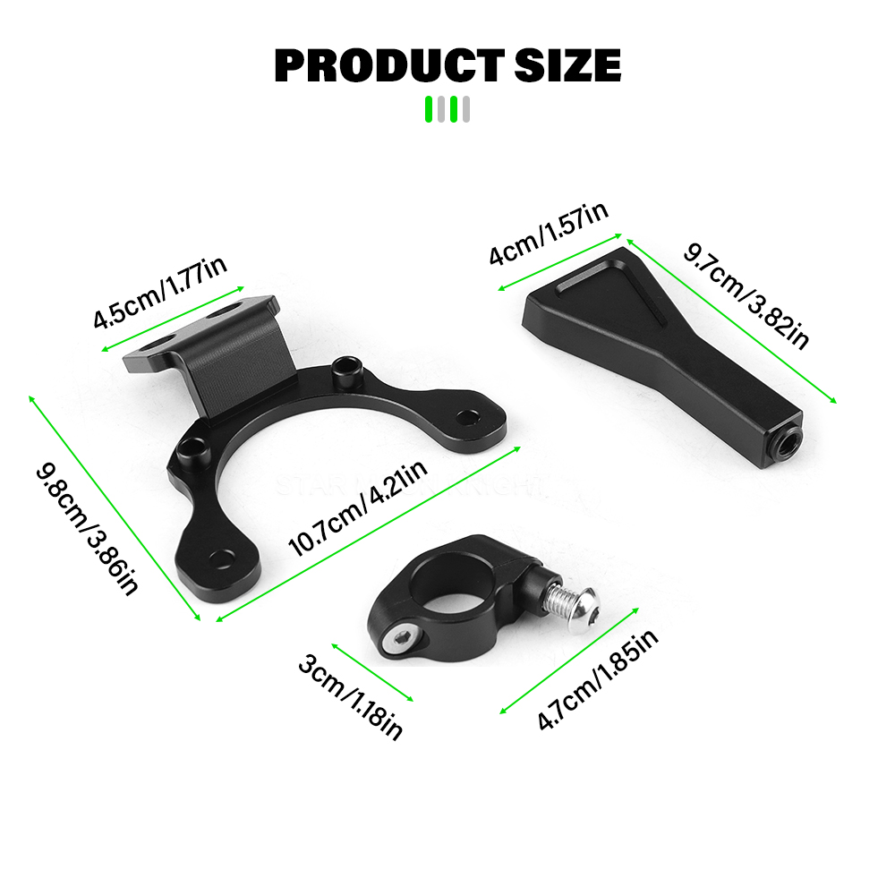 New Motorcycle CNC Steering Da - огляд і ціна Steering Damper Stabilizer Kit Cnc