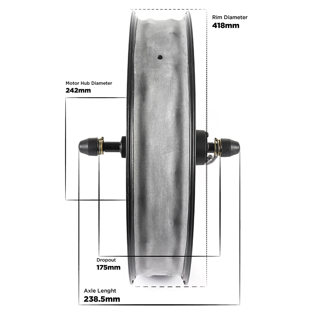 High Power 20 Inch Brushless G - огляд і ціна 60V 5000W Brushless Hub Motor