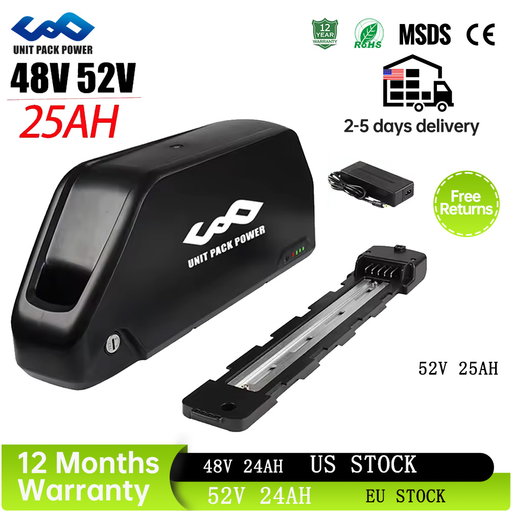 52V 25AH  Downtube EBike Batte - огляд і ціна 60V 30Ah 21700 Battery Pack