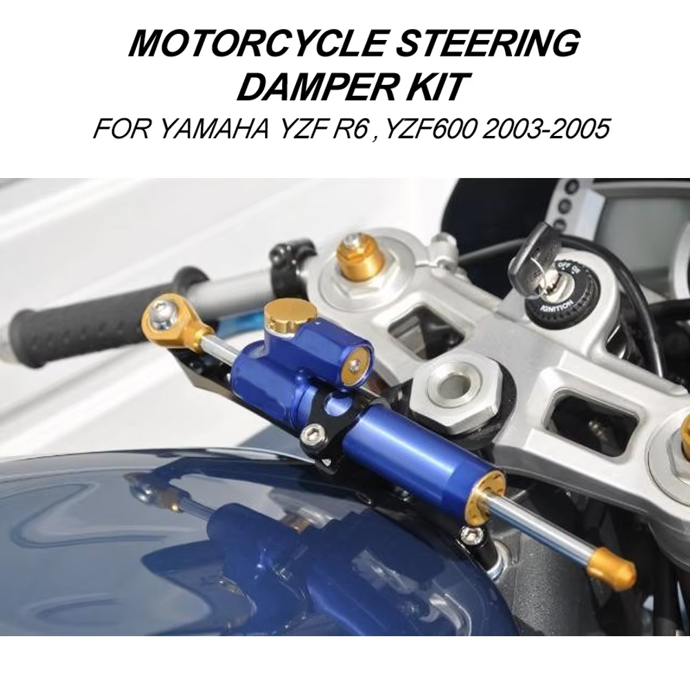 For YAMAHA YZF600 R6 2003-2005 - огляд і ціна Steering Damper Stabilizer Kit Cnc