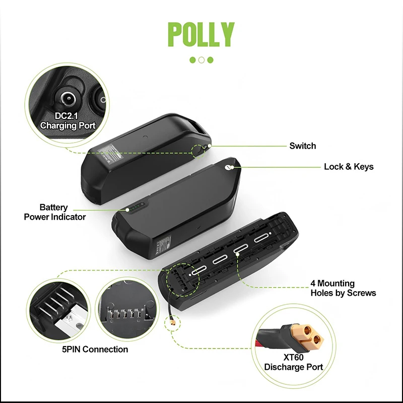 52v50ah Hailong Polly 48V 60V  - огляд і ціна 60V 30Ah 21700 Battery Pack
